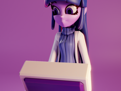 Twilight Sparkle EG And BOT - My Little Pony 3D Print Model