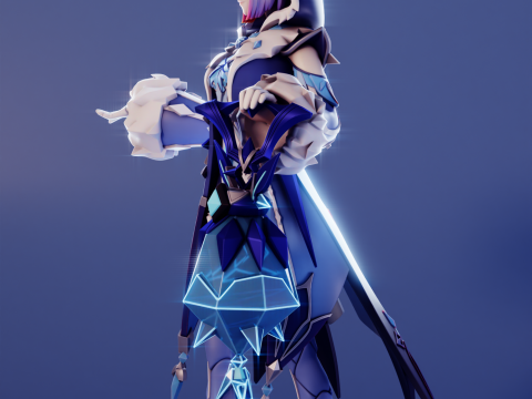 Cryo Cicin Mage Genshin Impact 3D Print Model