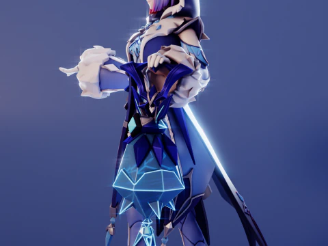 Cryo Cicin Mage Genshin Impact 3D Print Model