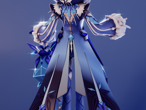Cryo Cicin Mage Genshin Impact 3D Print Model