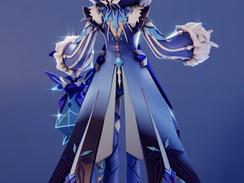 Cryo Cicin Mage Genshin Impact 3D Print Model
