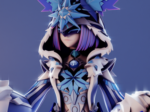Cryo Cicin Mage Genshin Impact 3D Print Model