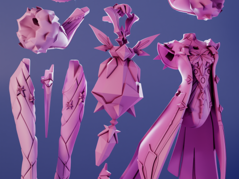 Cryo Cicin Mage Genshin Impact 3D Print Model