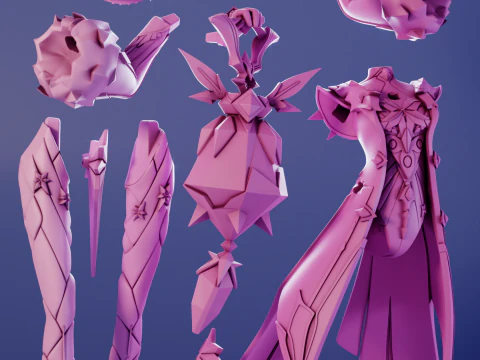 Cryo Cicin Mage Genshin Impact 3D Print Model