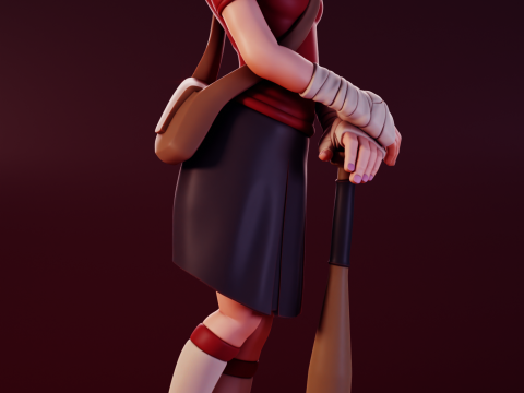 Fem Scout Team Fortress 2 3D Print Model