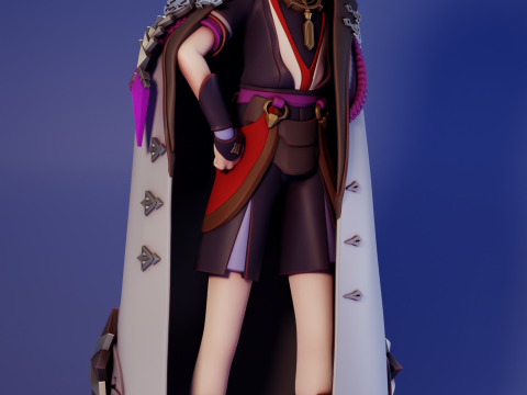 Scaramouche 2 Genshin Impact 3D Print Model
