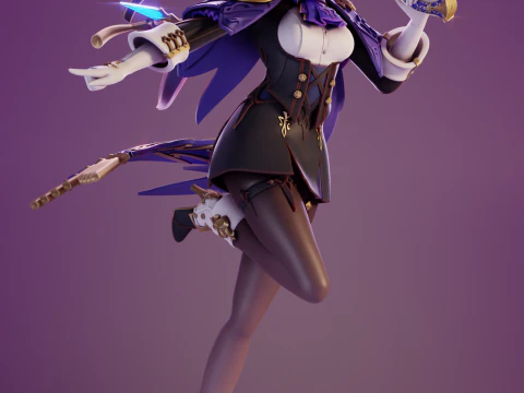 Clorinde Genshin Impact 3D Print Model