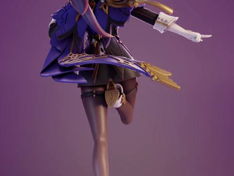 Clorinde Genshin Impact 3D Print Model