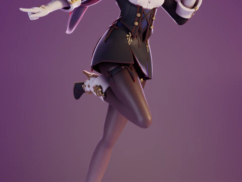 Clorinde Genshin Impact 3D Print Model