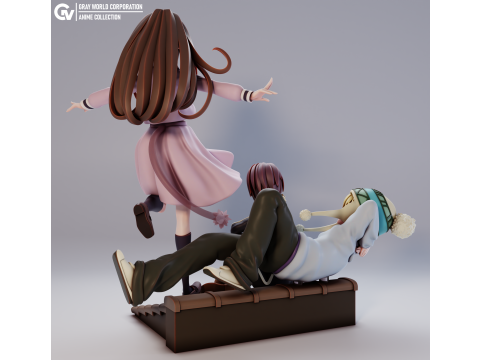 Yato Hiyori and Yukine Noragami 3D Print Model