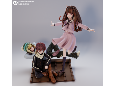 Yato Hiyori and Yukine Noragami 3D Print Model