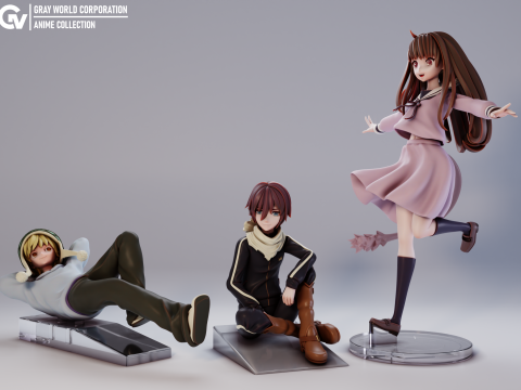 Yato Hiyori and Yukine Noragami 3D Print Model