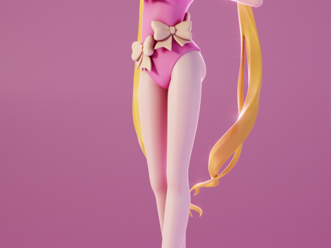 Sailor Moon Swimsuit Sailor Moon 3D Print Model