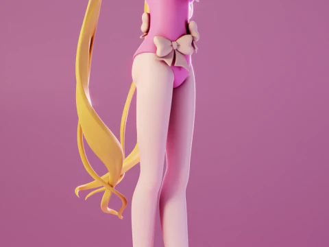 Sailor Moon Swimsuit Sailor Moon 3D Print Model