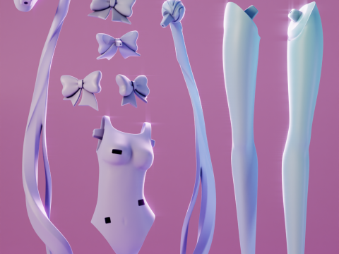 Sailor Moon Swimsuit Sailor Moon 3D Принт Модель