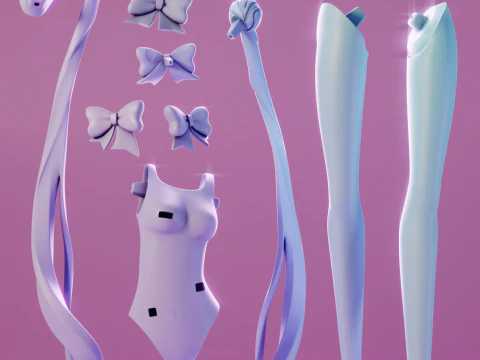 Sailor Moon Swimsuit Sailor Moon 3D Print Model