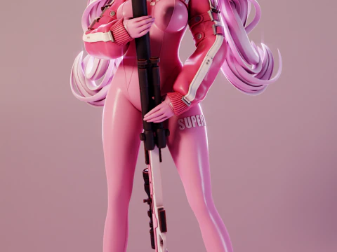 勝利の女神アリス ニッケ 3Dプリントモデル