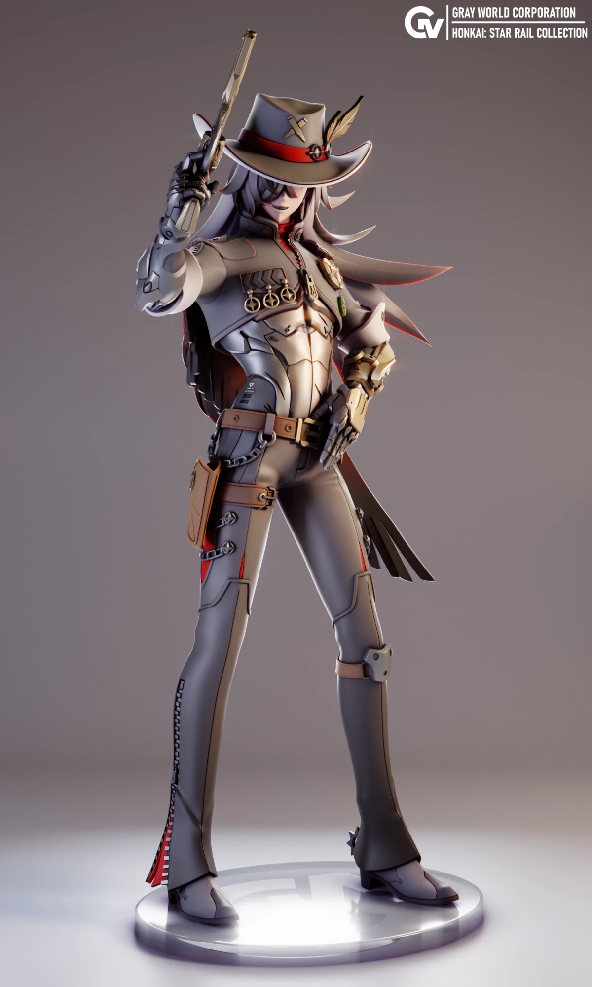Boothill Honkai Star Rail 3D Print Model .c4d .max .obj .3ds .fbx .stl .blend 