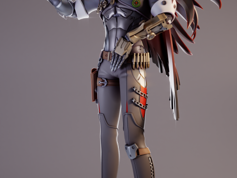 Boothill Honkai Star Rail 3D Print Model