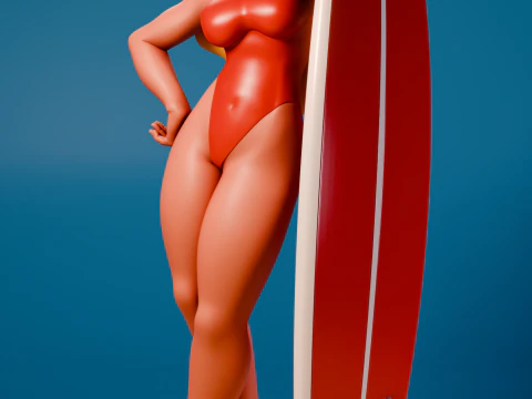 Hawaii Lifeguard Lilo And Stitch 3D Print Model