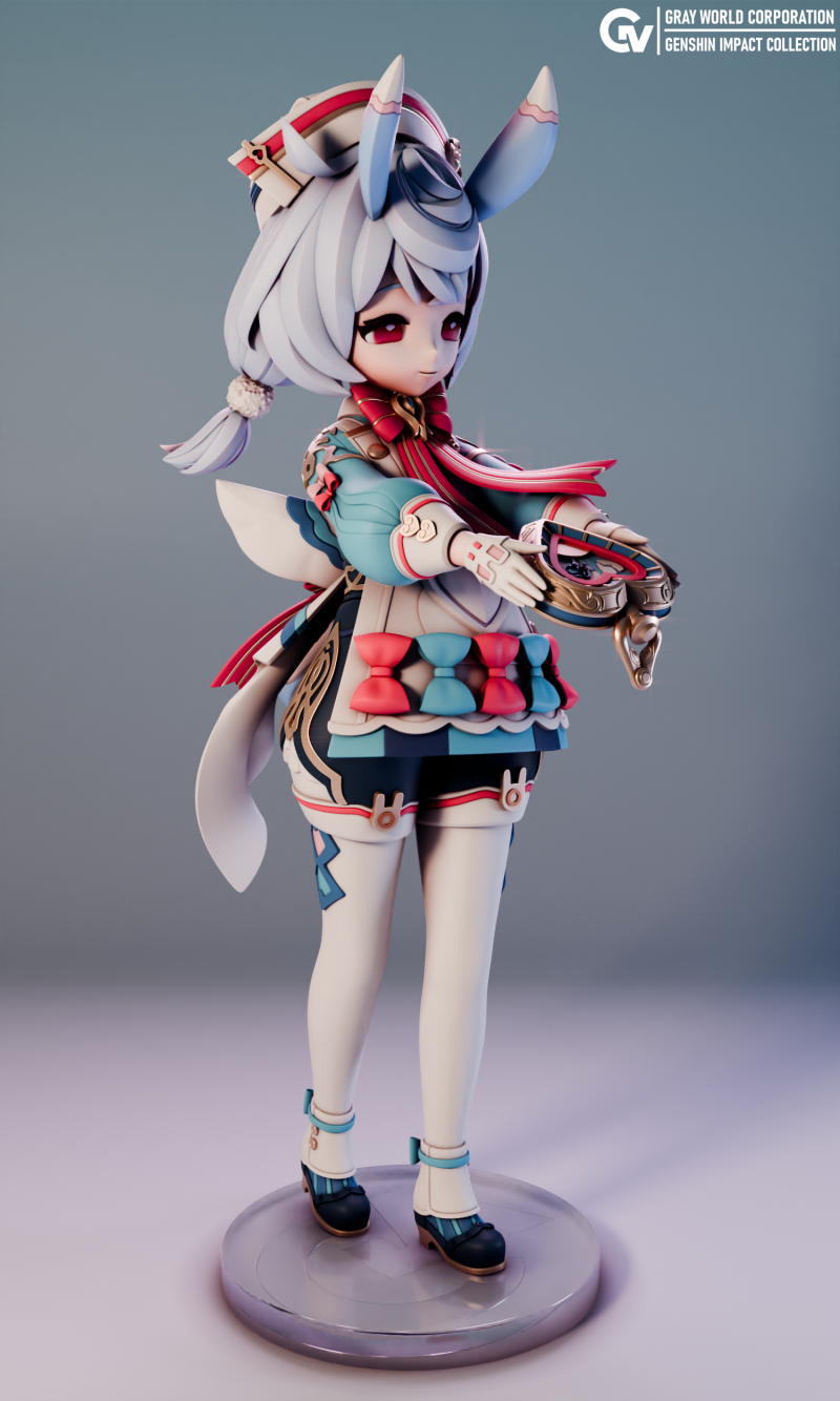 Sigewinne Genshin Impact 3Dプリントモデル .c4d .max .obj .3ds .fbx .stl .blend 
