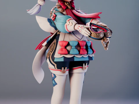 Sigewinne Genshin Impact 3D Print Model