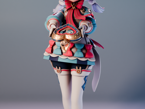 Sigewinne Genshin Impact 3Dプリントモデル