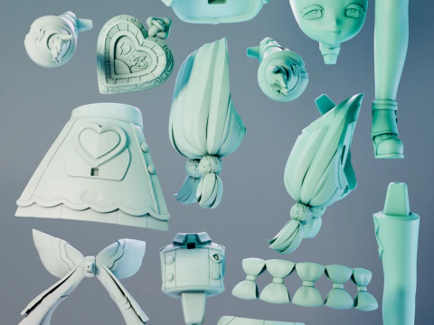 Sigewinne Genshin Impact 3D Print Model