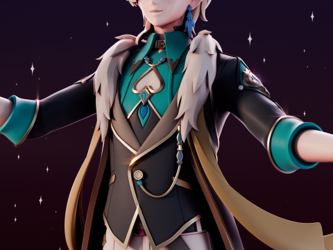 Aventurine Honkai Star Rail Model Cetak 3D