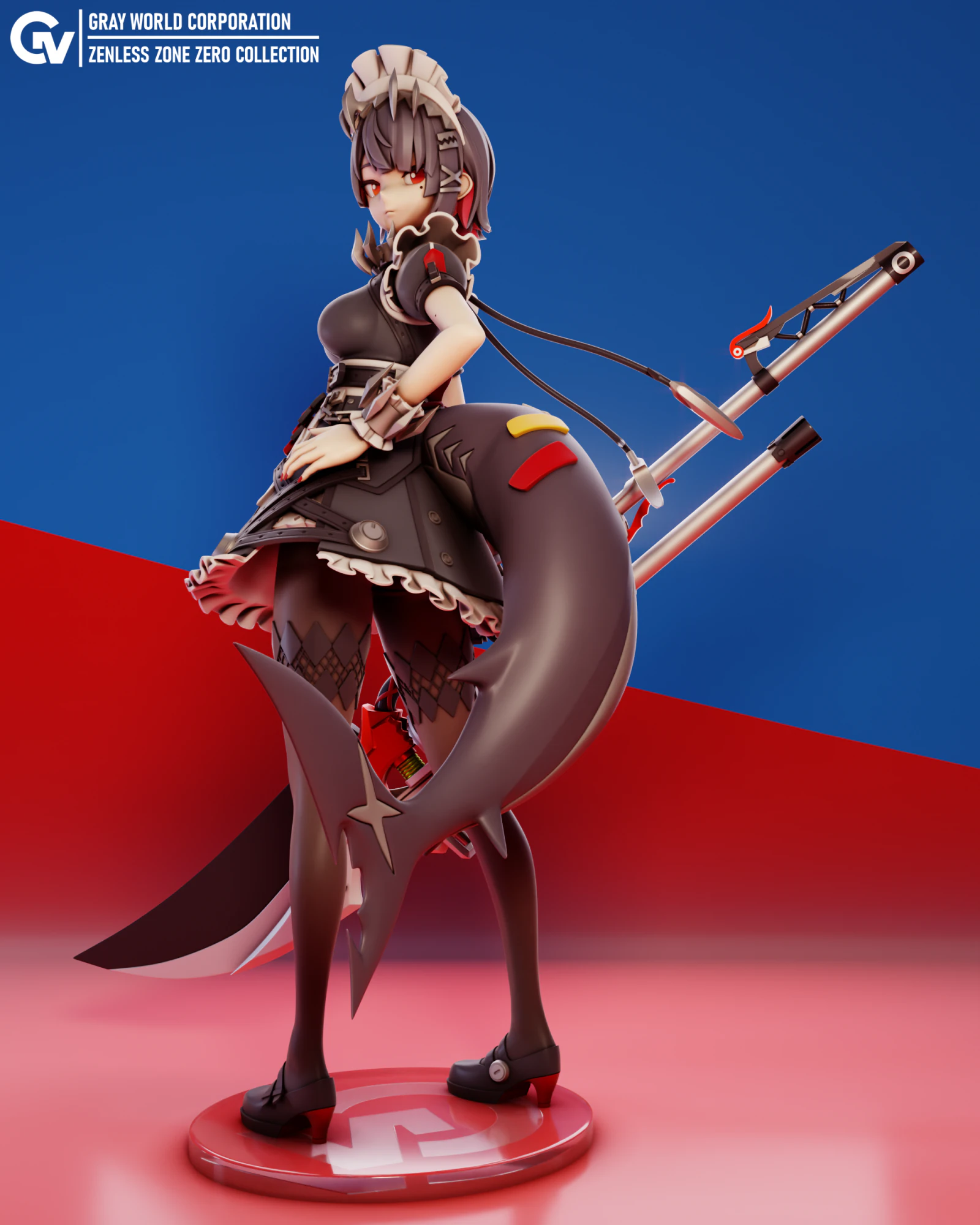 Ellen Joe Zenless Zone Zero 3D Print Model .c4d .max .obj .3ds .fbx .stl .blend