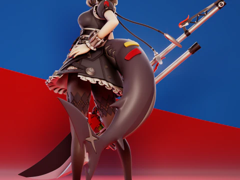 Ellen Joe Zenless Zone Zero 3D Druckmodell