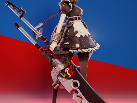 Ellen Joe Zenless Zone Zero 3D Print Model