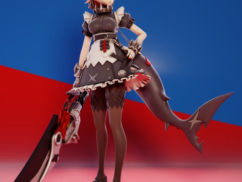 Ellen Joe Zenless Zone Zero 3D Print Model
