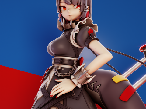 Ellen Joe Zenless Zone Zero 3D Print Model