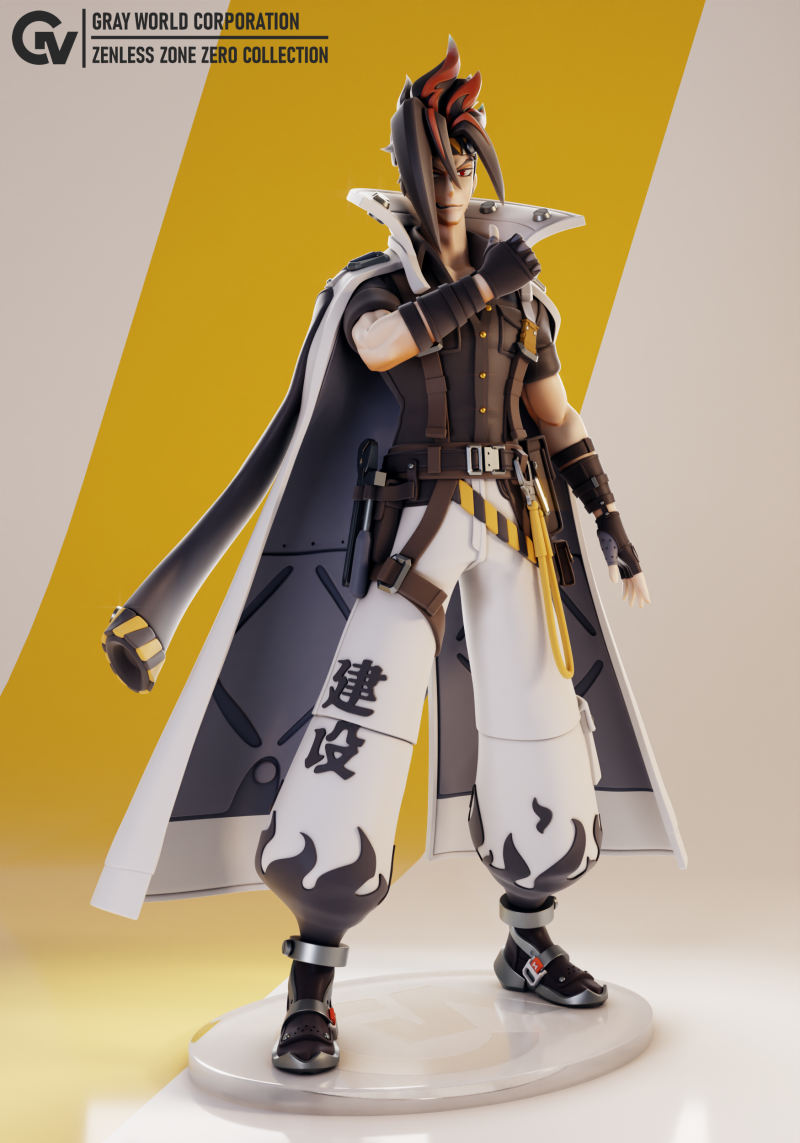 Anton Ivanov Zenless Zone Zero 3D Print Model .c4d .max .obj .3ds .fbx .stl .blend 