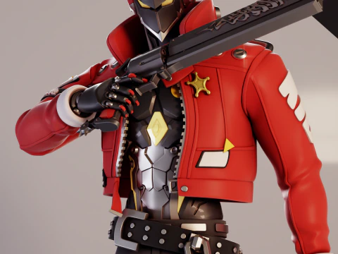 Billy Kid Zenless Zone Zero 3D Print Model
