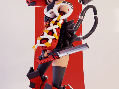 Nekomiya Mana Zenless Zone Zero 3D Print Model