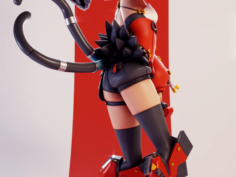 Nekomiya Mana Zenless Zone Zero 3D Print Model