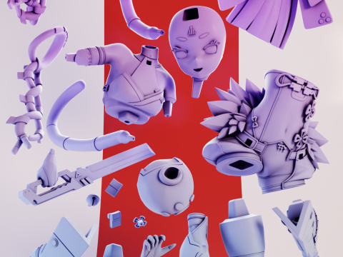 Nekomiya Mana Zenless Zone Zero 3D Принт Модель