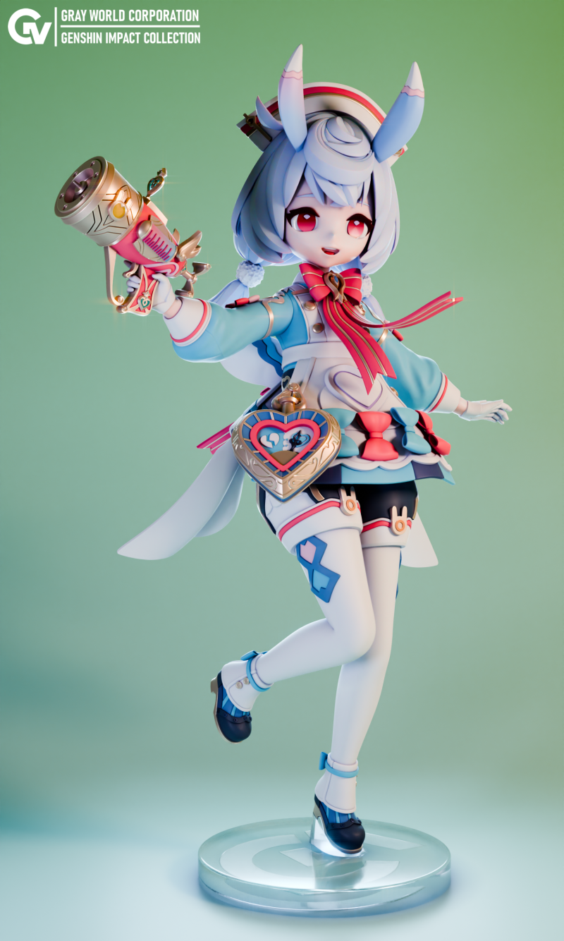 Sigewinne Genshin Impact 3D Print Model .c4d .max .obj .3ds .fbx .stl .blend 