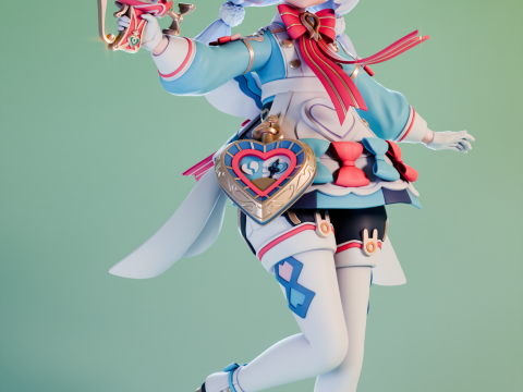 Sigewinne Genshin Impact 3Dプリントモデル
