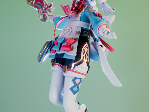 Sigewinne Genshin Impact 3D Print Model