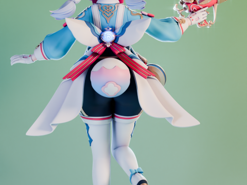 Sigewinne Genshin Impact 3D Print Model