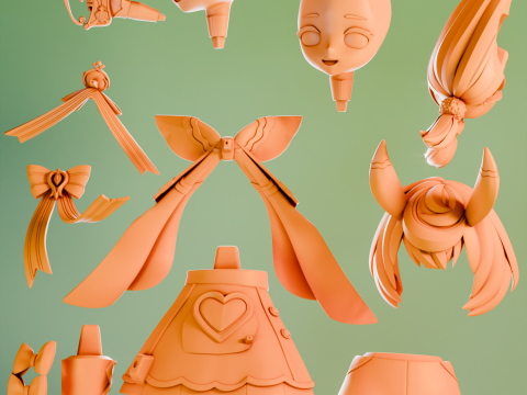 Sigewinne Genshin Impact 3D Print Model