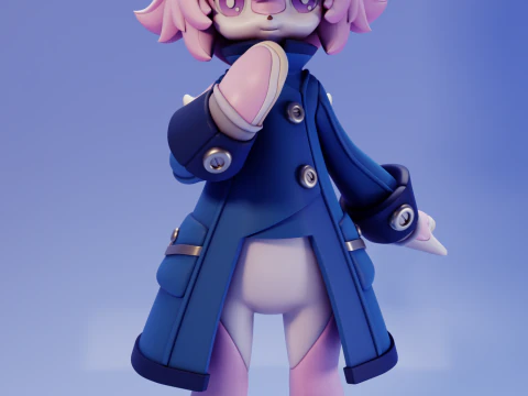 Melusine - Genshin Etkisi 3D Baskı Modeli