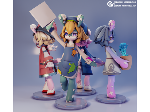Melusines Genshin Impact 3D 프린트 모델