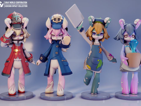 Melusines Genshin Impact 3D Print Model