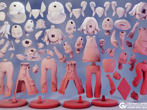 Melusines Genshin Impact 3D Print Model