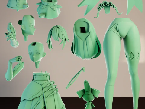 Alexandrina Rina Sebastiane Zenless Zone Zero 3D Print Model