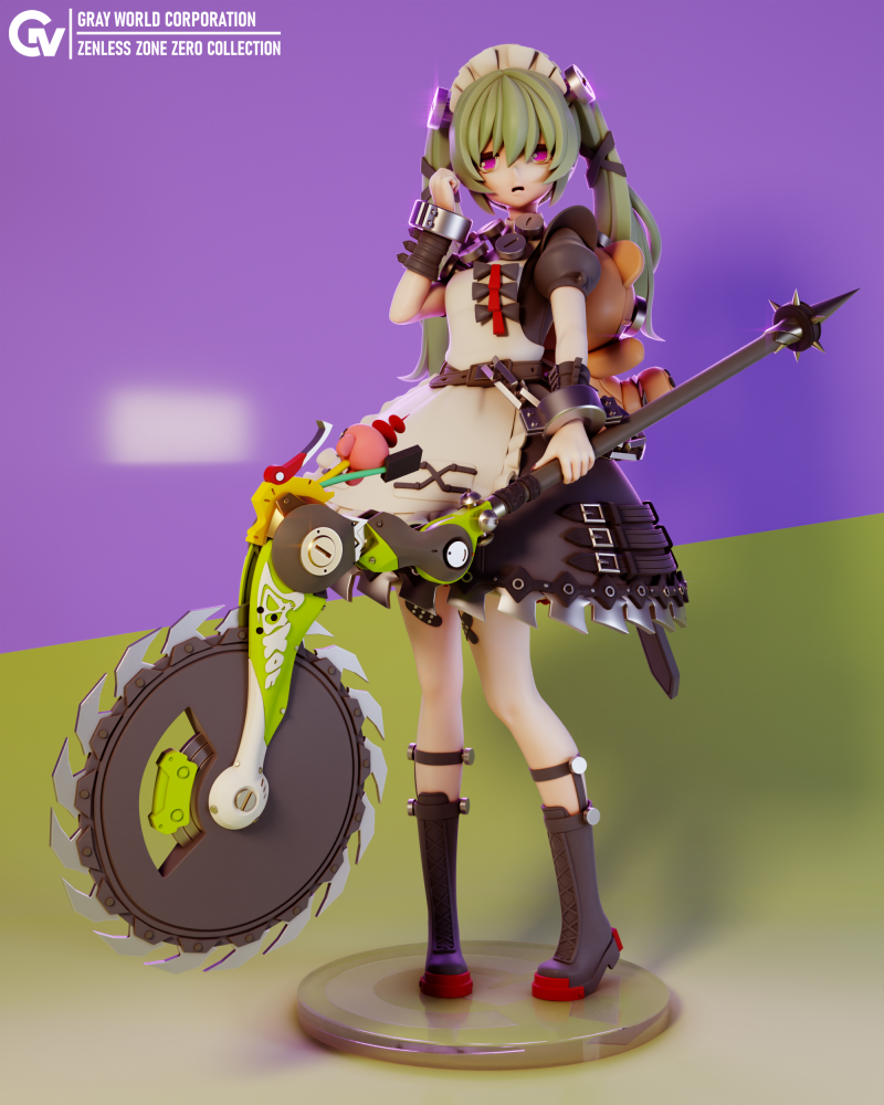 Corin Wickes Zenless Zone Zero Model do druku 3D .c4d .max .obj .3ds .fbx .stl .blend 